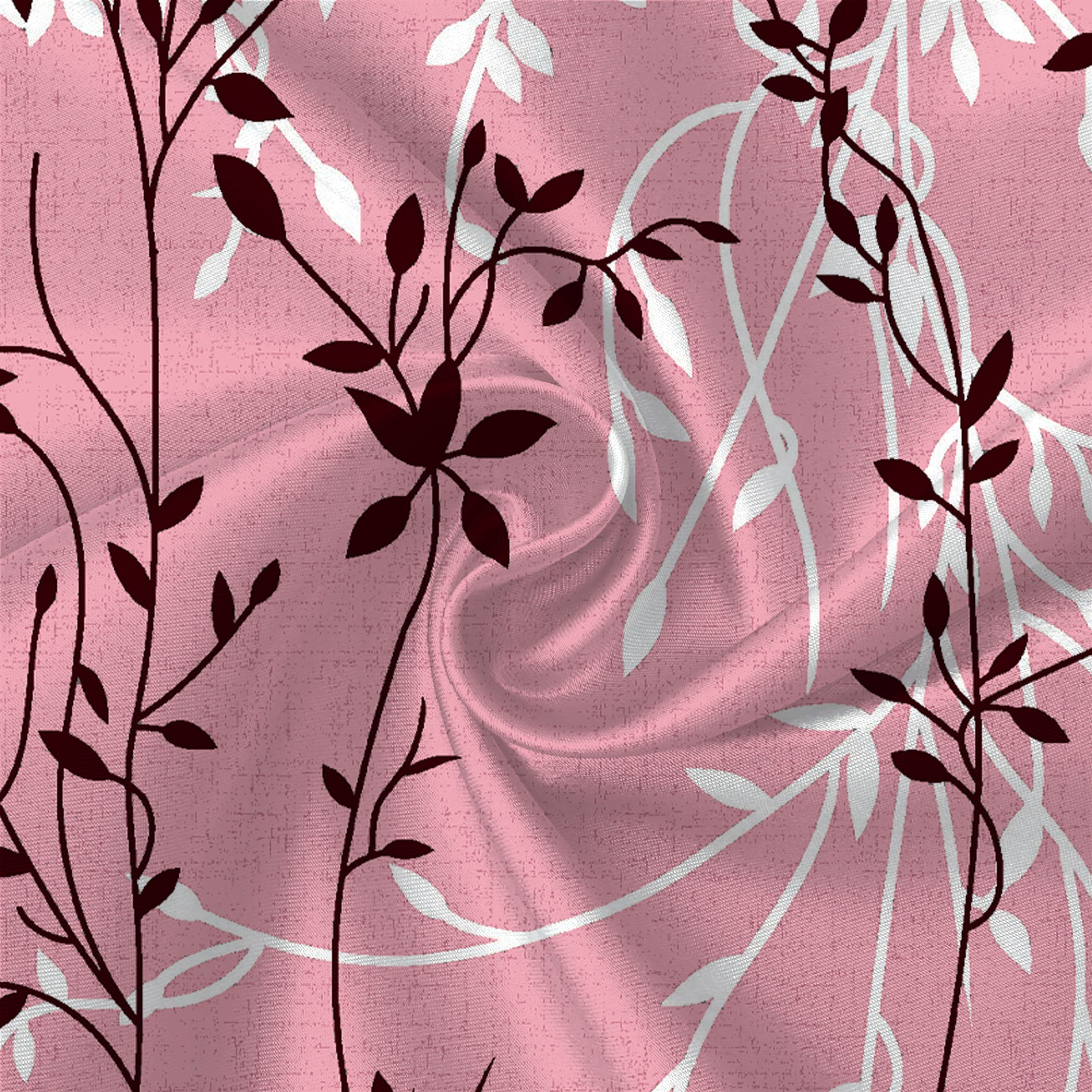 Pink Floral Double Bedsheet Set