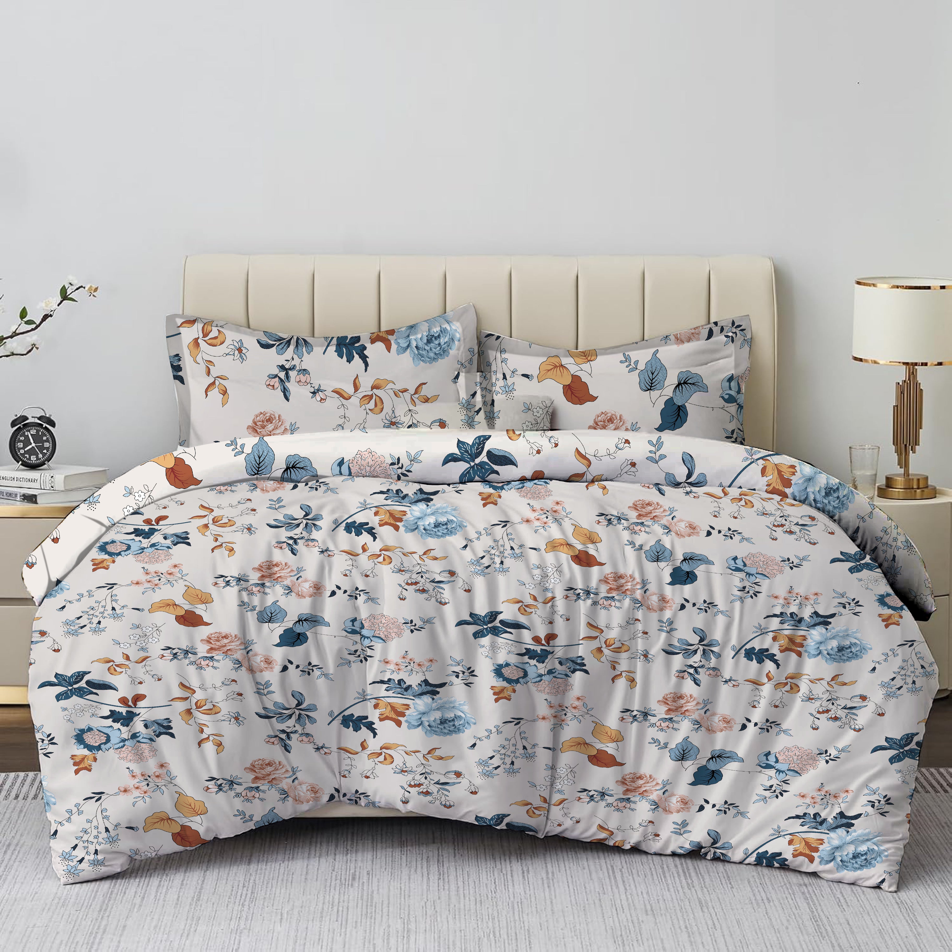 Teal Oasis Modern Mosaic Double Bedsheet Set
