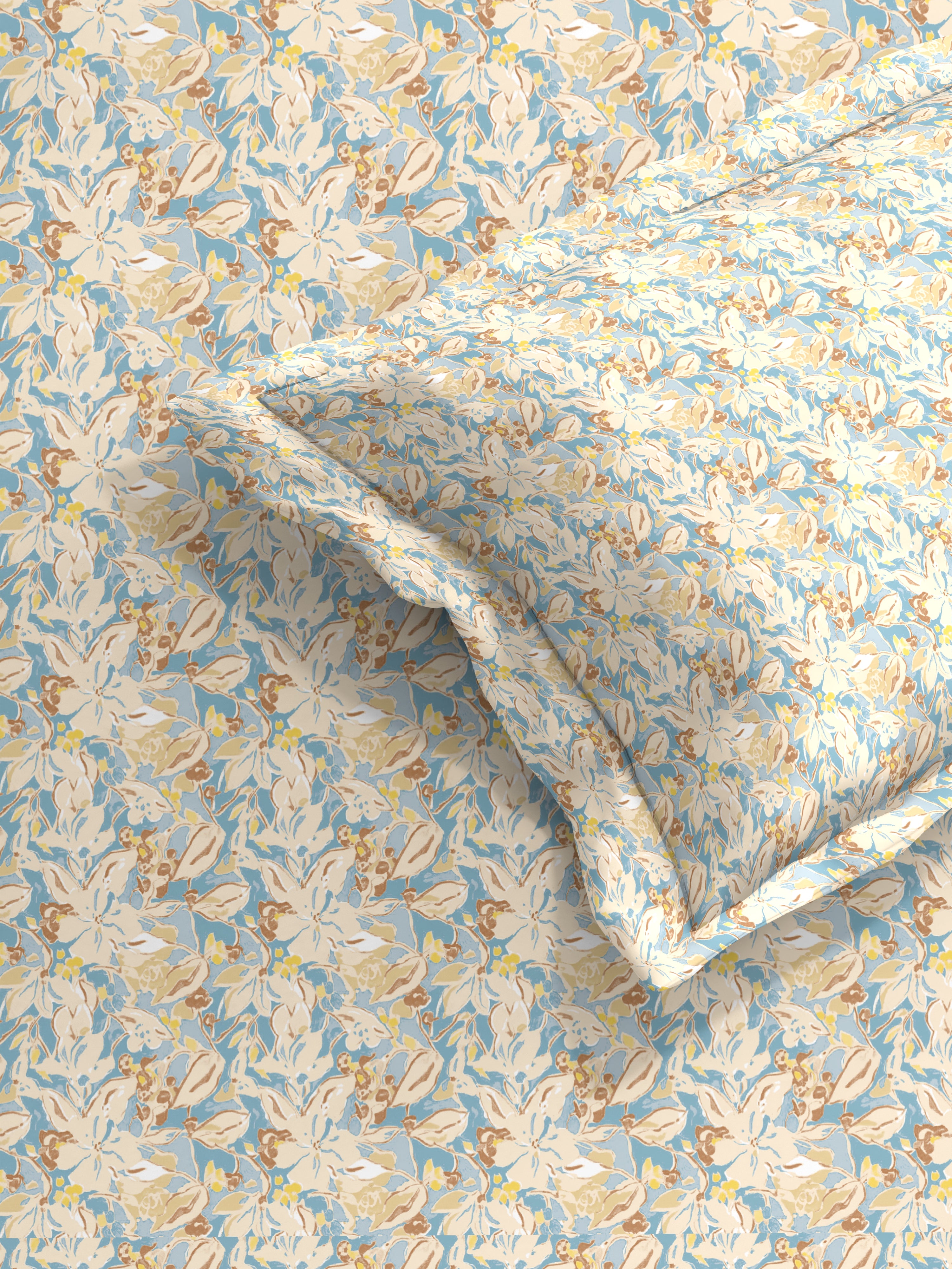 Olive Mist Royal Chevron Queen Bedsheet Set - Super-Soft