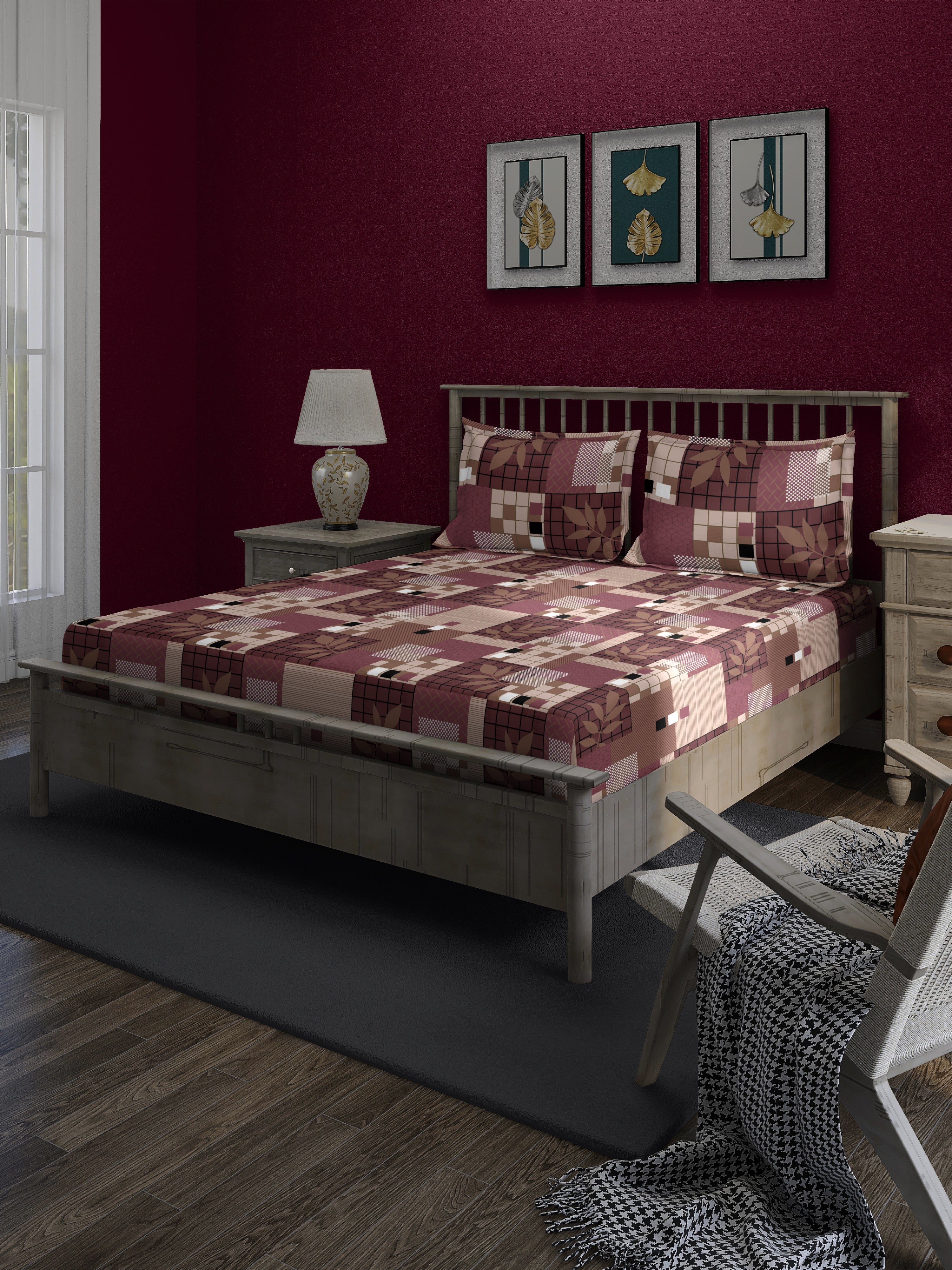 Chocolaty Valentine Queen Bedsheet Set