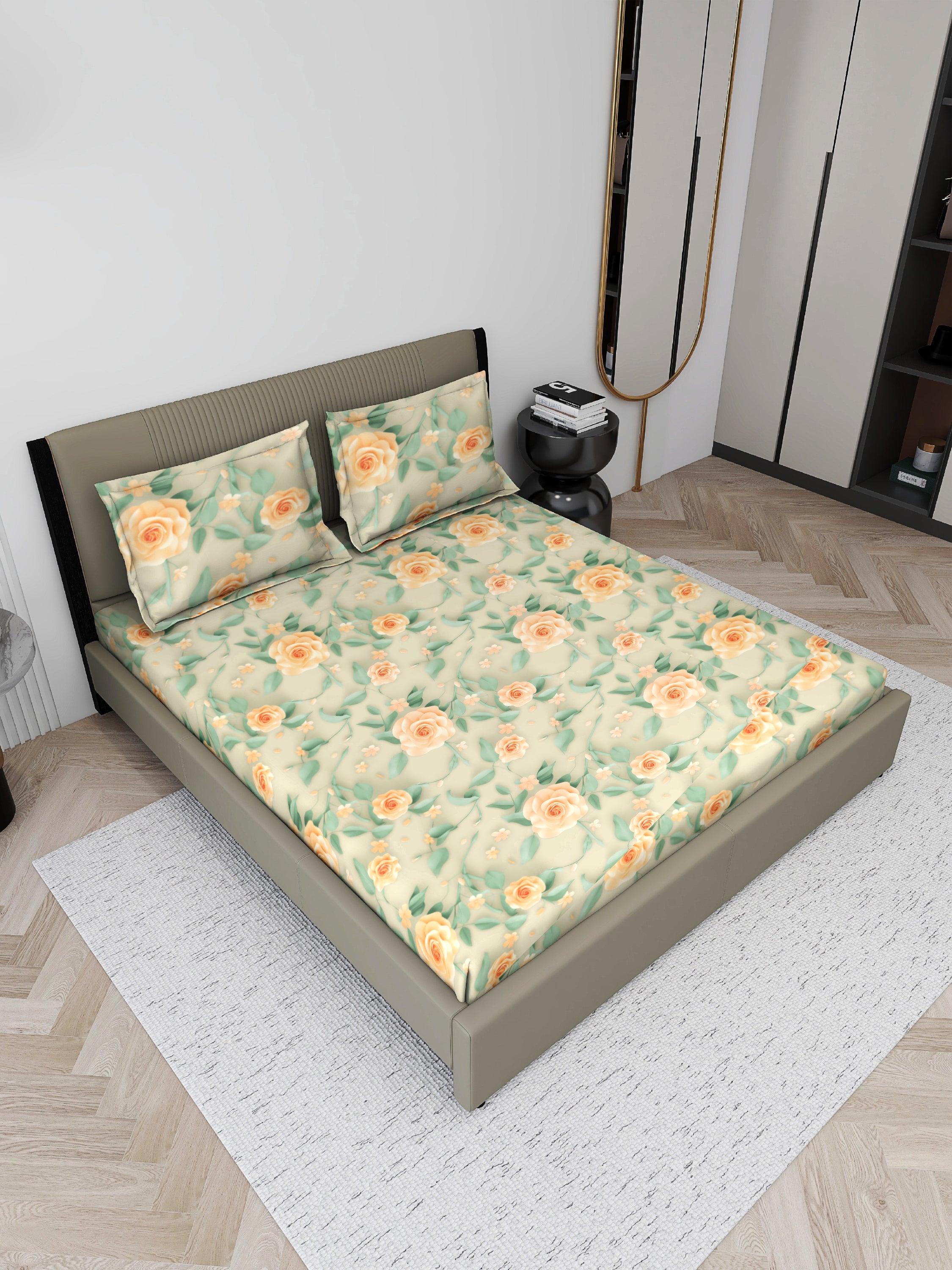 7D Golden Dawn Vintage Vines Bedsheet Set