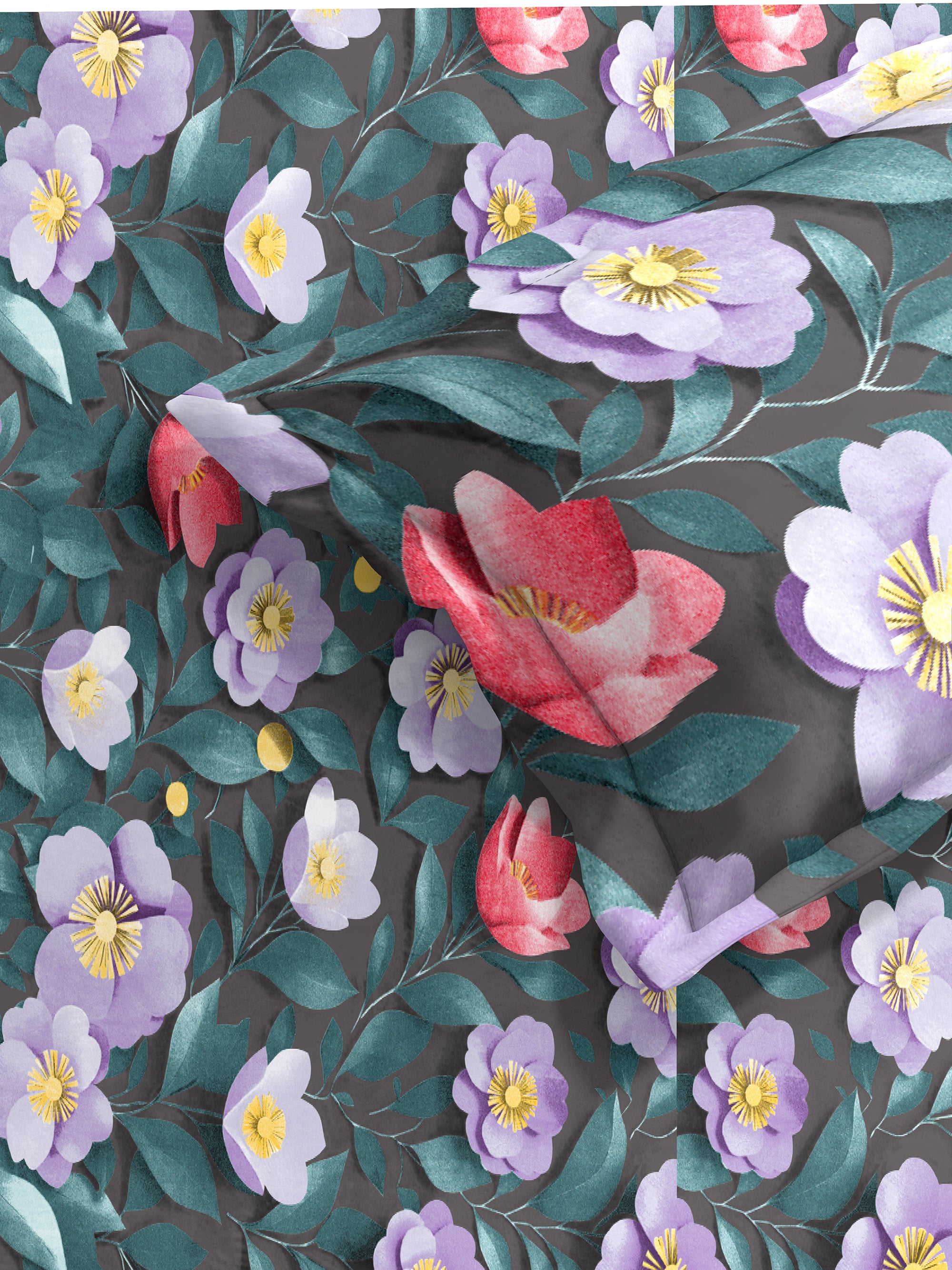 Emerald 7D Floral Bedsheet Set