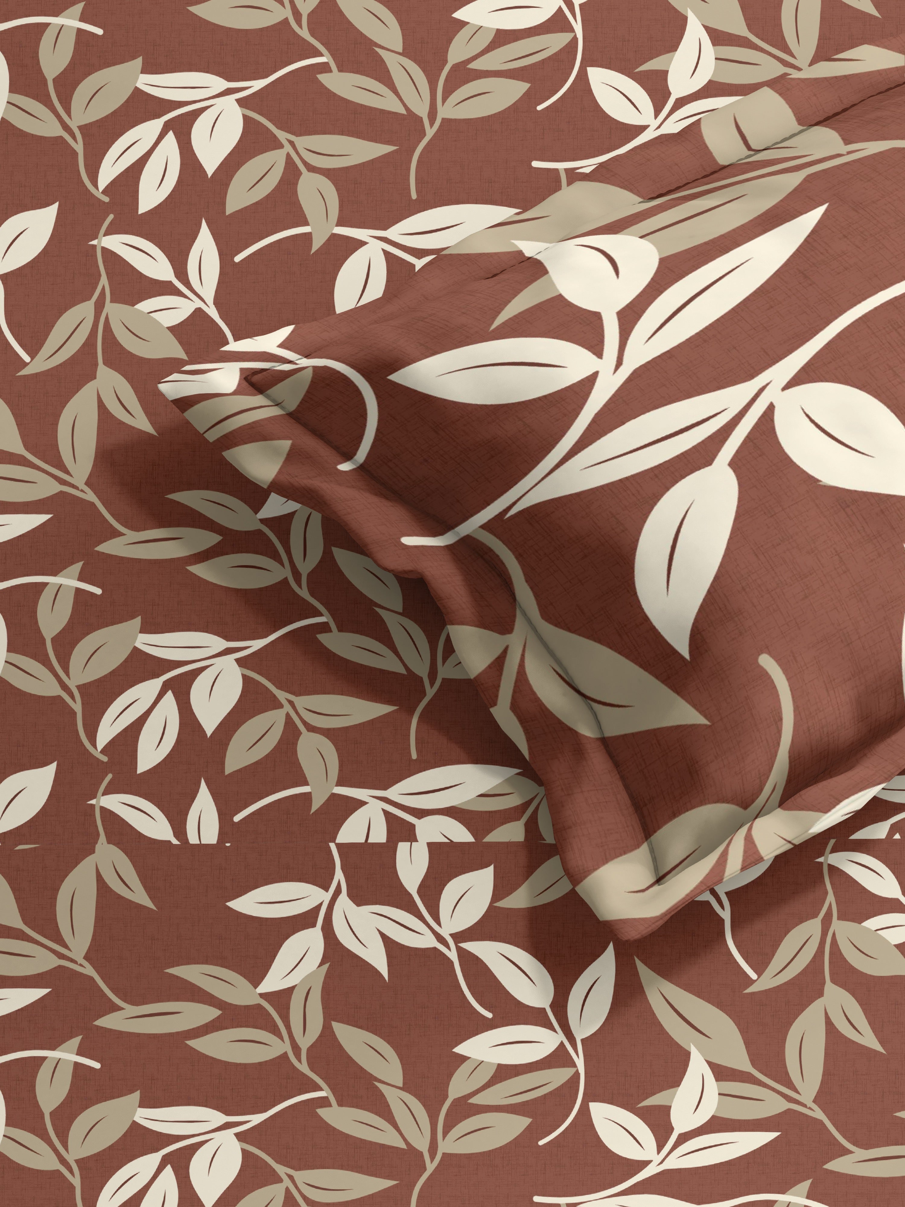 Flowy Cotton Single Bed Sheet with Matching Pillow Cover