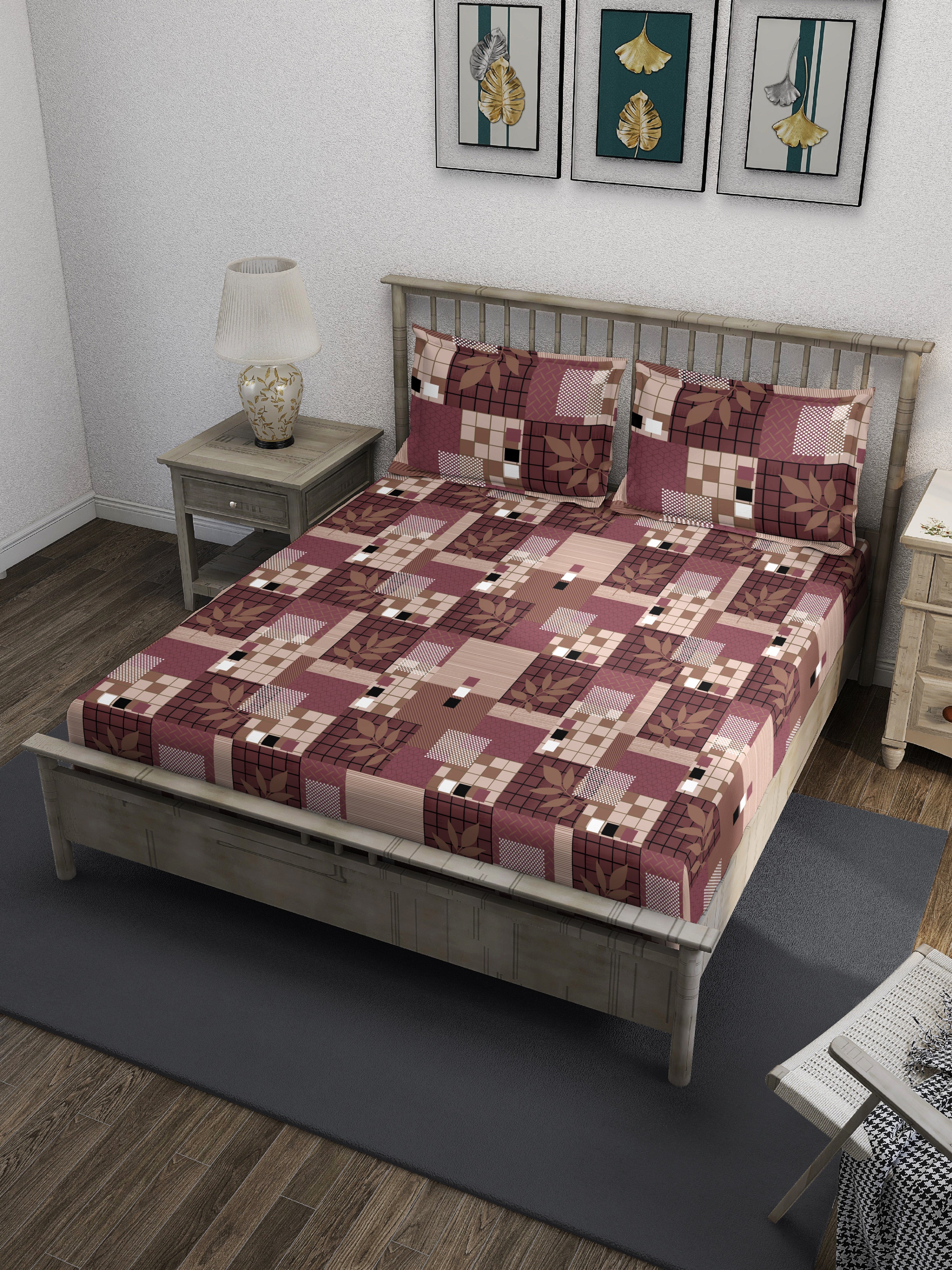Chocolaty Valentine Queen Bedsheet Set