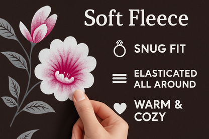 Woolen Double 320 TC Floral Bedsheet - Chocolate