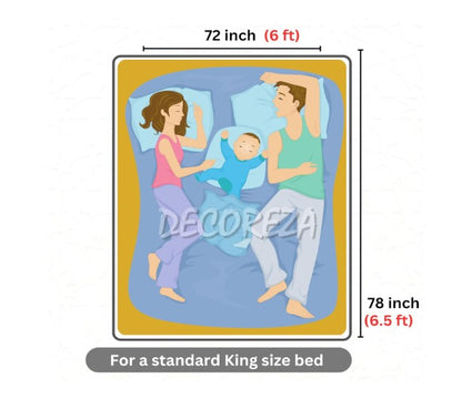 Woolen Double 320 TC Floral Bedsheet - Multicolor
