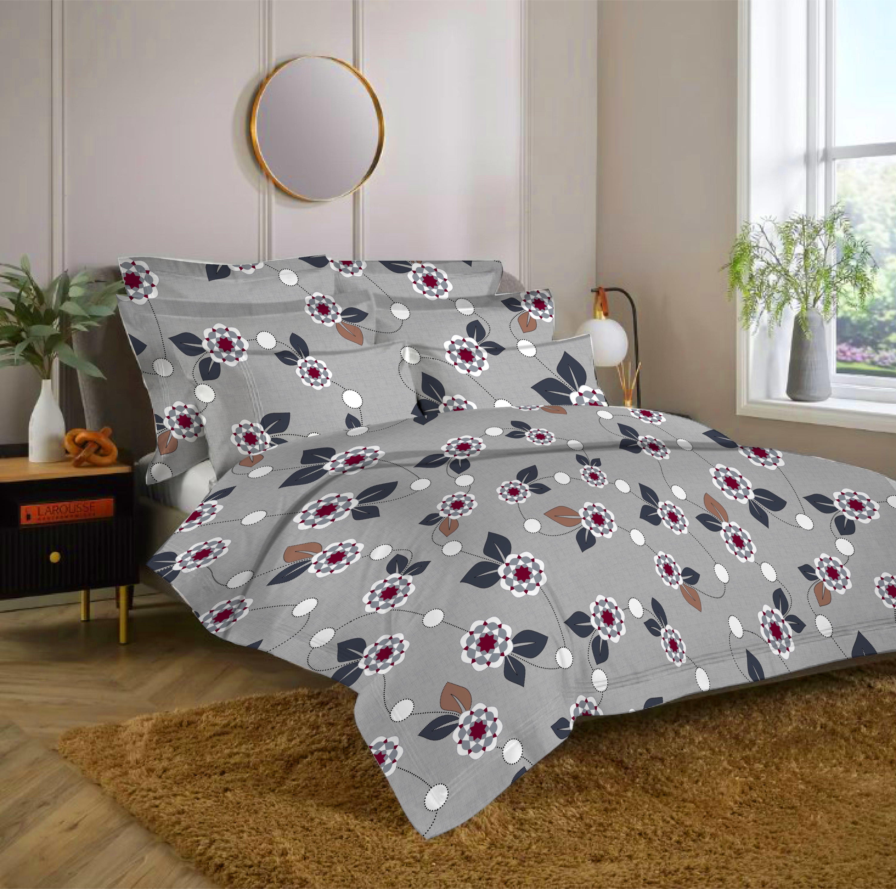 Amber Dusk Royal Chevron – Tigris Double Bedsheet Set