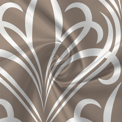 Brown Mist Vintage Vines Double Bedsheet Set