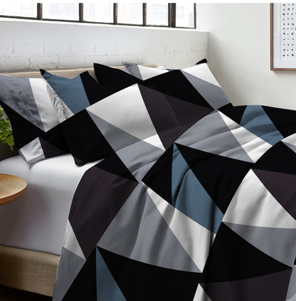Geometric Double Bedsheet Set