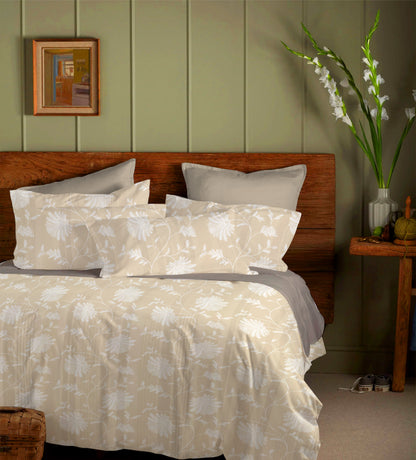 Sunset Glow Classic Bloom – Mithas Double Bedsheet Set