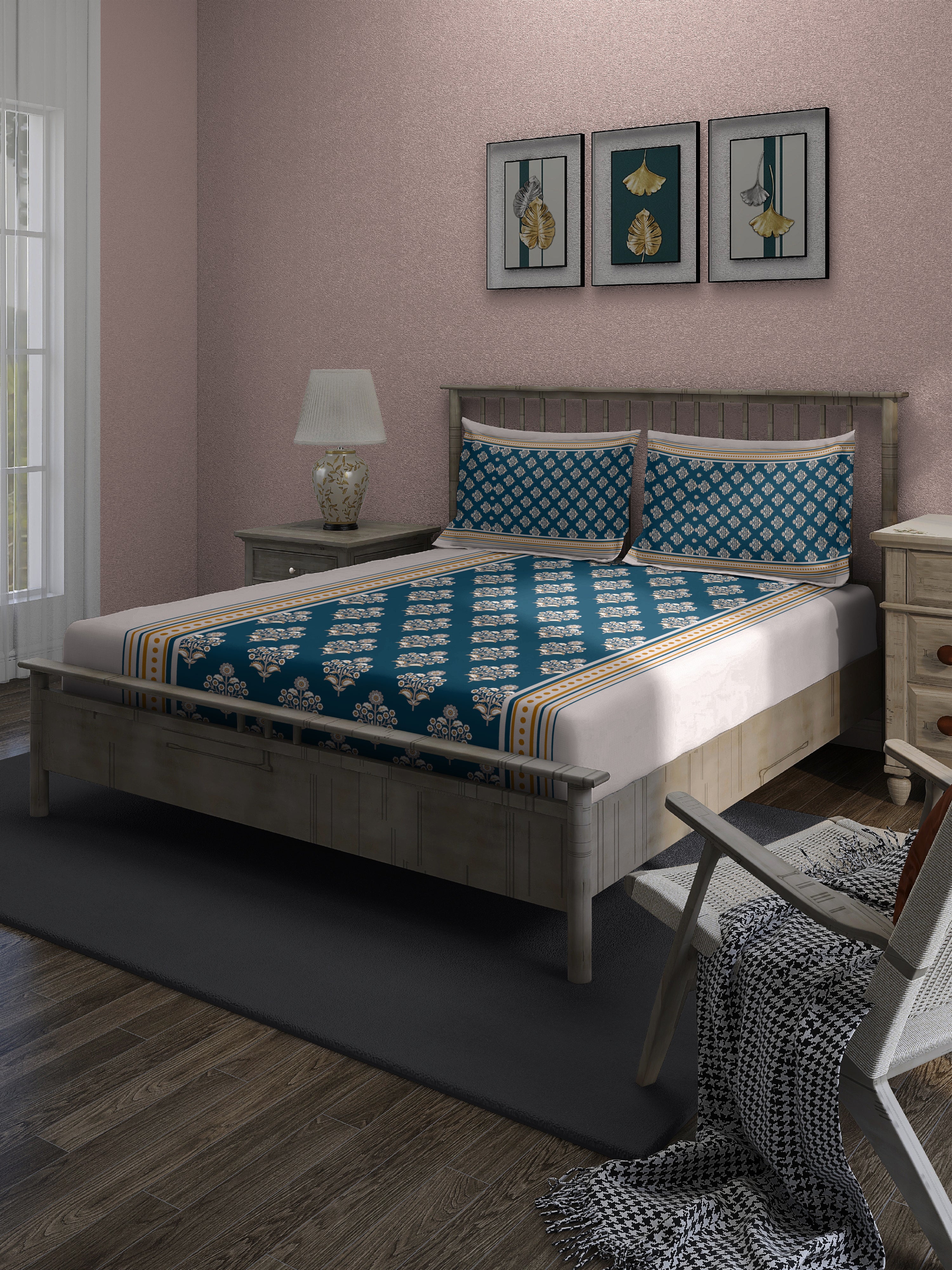 Amber Dusk Valentine Queen Bedsheet Set