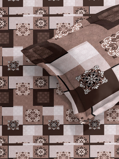 Brown Valentine Queen Bedsheet Set