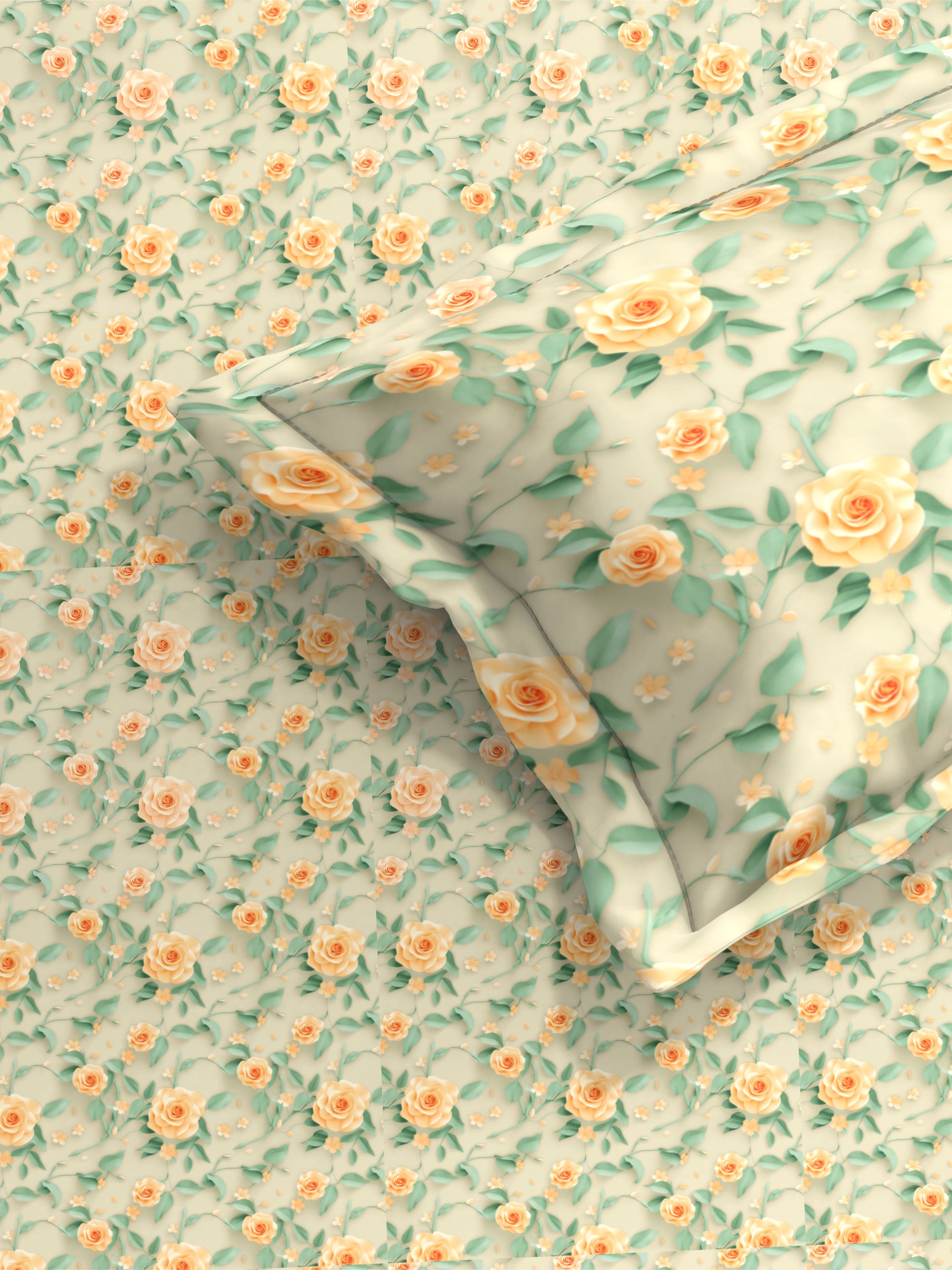 7D Golden Dawn Vintage Vines Bedsheet Set