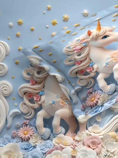 Unicorn King Size Bedsheet with 2 Pillow Covers