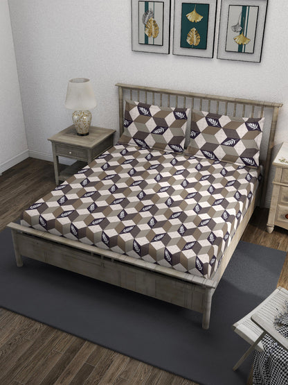 Multicolour Wavy Queen Bedsheet Set